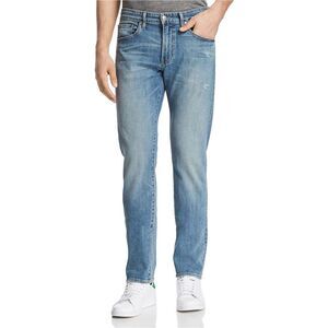 S.M.N Studio Mens Distressed Slim Fit Jeans, Blue, NWT